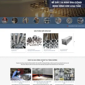 Thiết kế website cơ khí chuyên nghiệp giá rẻ