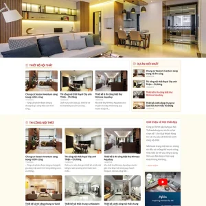 Thiết kế website công ty thi công nội thất