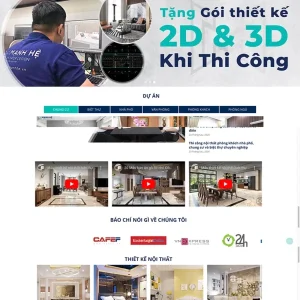 Thiết kế website công ty sản xuất nội thất