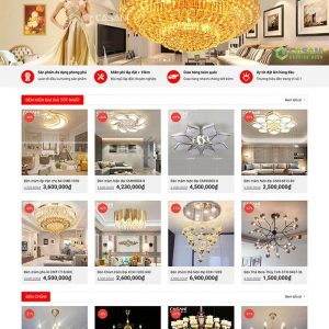 Thiết kế website đèn trang trí chuyên nghiệp