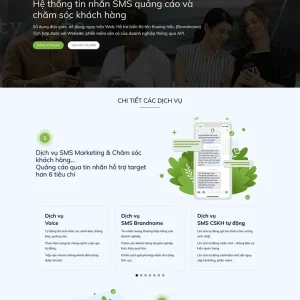 Thiết kế website dịch vụ SMS chuyên nghiệp