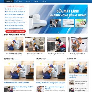Thiết kế website điện tử điện lạnh chuyên nghiệp