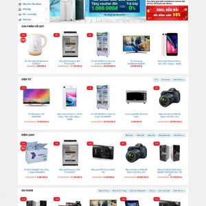 Thiết kế website bán hàng điện máy cao cấp
