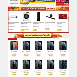 Thiết kế website điện máy xanh chuyên nghiệp