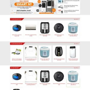 Thiết kế website đồ gia dụng thông minh chuyên nghiệp