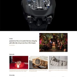 Thiết kế website đồng hồ thương hiệu chuyên nghiệp