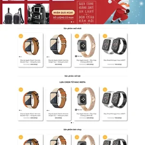 Thiết kế website bán hàng đồng hồ thông minh