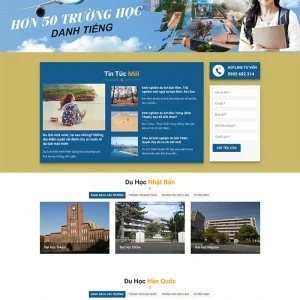 Thiết kế website du học Hàn Quốc chuyên nghiệp