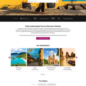 Thiết kế website du lịch nước ngoài chuyên nghiệp