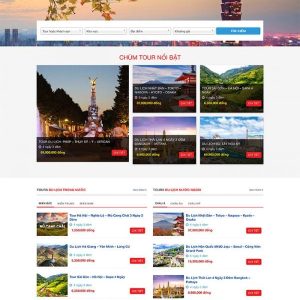 Thiết kế website kinh doanh tour du lịch & khách sạn chuyên nghiệp