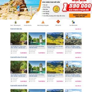Thiết kế website công ty du lịch trong nước chuyên nghiệp