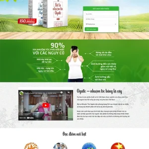 Thiết kế website bột lá nhuộm tóc chuyên nghiệp