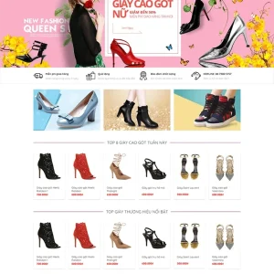 Thiết kế website bán hàng giày dép nữ giá rẻ