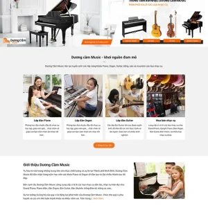 Thiết kế website trung tâm âm nhạc chuyên nghiệp