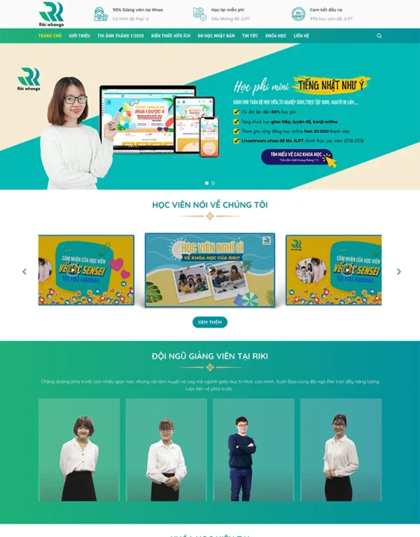 Thiết kế website học tiếng Nhật chuyên nghiệp Tam Nguyên Media Thiết kế website học tiếng Nhật chuyên nghiệp