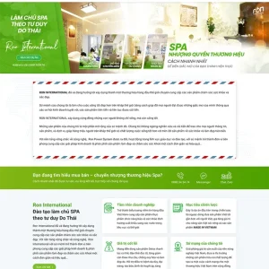 Mẫu giao diện website làm đẹp trọn gói giá rẻ