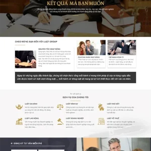 Thiết kế website dịch vụ luật sư chuyên nghiệp