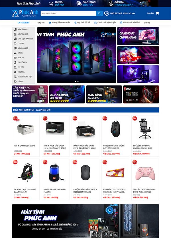 Thiết kế website máy tính chuyên nghiệp Tam Nguyên Media Thiết kế website máy tính chuyên nghiệp