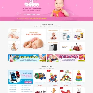 Thiết kế website bán hàng mẹ và bé chuyên nghiệp