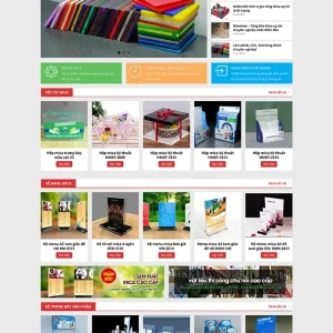Thiết kế website công ty sản xuất nhựa Mica, hộp mica