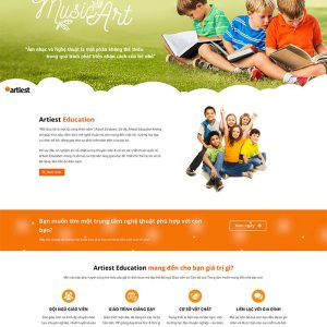 Thiết kế website đào tạo năng khiếu trẻ em