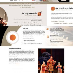 Thiết kế website dịch vụ nghệ thuật chuyên nghiệp