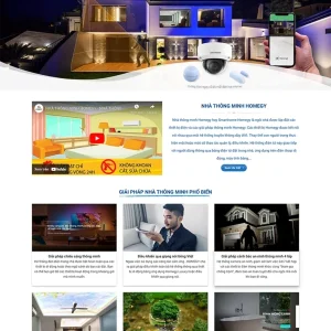 Thiết kế website dịch vụ nhà thông minh chuyên nghiệp