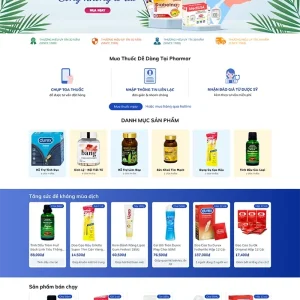 Mẫu website giới thiệu sản phẩm chuyên nghiệp