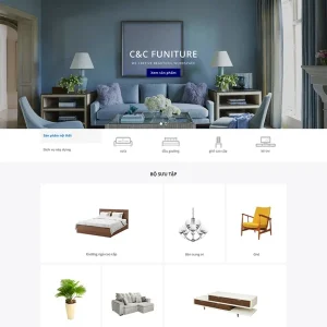 Thiết kế website nội thất phong cách đơn giản