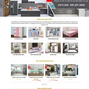 Thiết kế website nội thất nhựa chuyên nghiệp