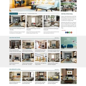 Thiết kế website công ty xây dựng và nội thất