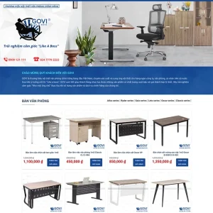 Thiết kế website bán hàng nội thất văn phòng