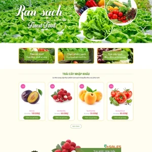 Thiết kế website bán hàng nông sản chuyên nghiệp