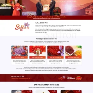 Thiết kế website Saffron chính hãng giá rẻ