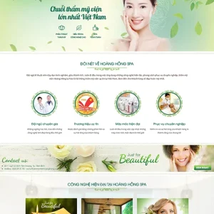 Thiết kế website chuỗi thẩm mỹ viện công nghệ cao