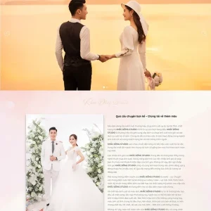 Thiết kế website ảnh viện áo cưới, chụp ảnh cưới chuyên nghiệp
