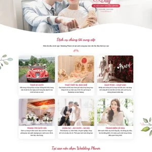 Thiết kế website ảnh viện áo cưới chuyên nghiệp