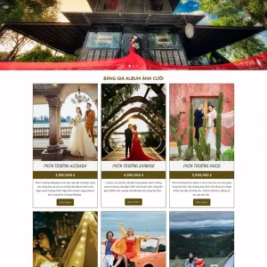 Thiết kế website ảnh viện áo cưới giá rẻ
