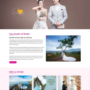 Thiết kế website ảnh viện áo cưới
