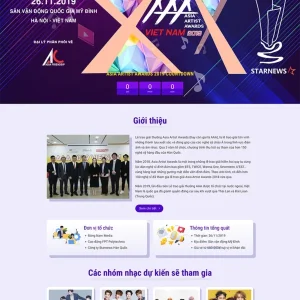 Thiết kế website tổ chức sự kiện giá rẻ