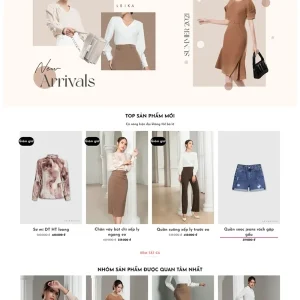 Thiết kế website thời trang nữ giá rẻ