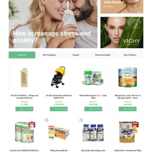 Thiết kế website bán thực phẩm chức năng chuyên nghiệp