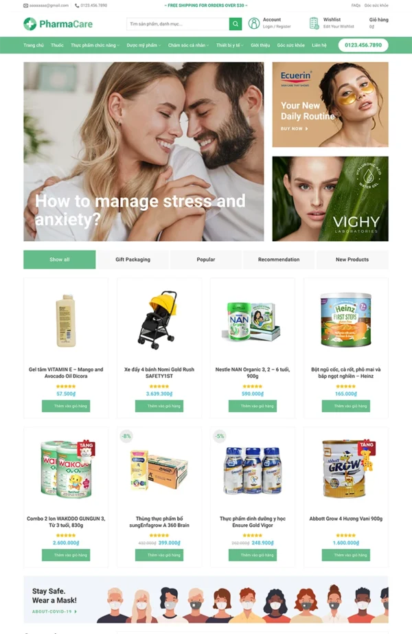 Thiết kế website bán thực phẩm chức năng chuyên nghiệp Tam Nguyên Media Thiết kế website bán thực phẩm chức năng chuyên nghiệp