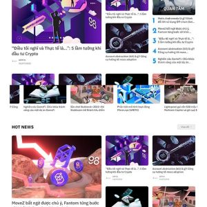 Thiết kế website cung cấp thông tin tiền ảo