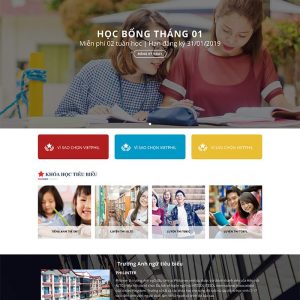 Thiết kế website trung tâm anh ngữ