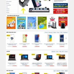 Thiết kế website bán hàng điện máy cơ bản