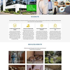 Thiết kế website công ty diệt công trùng chuyên nghiệp