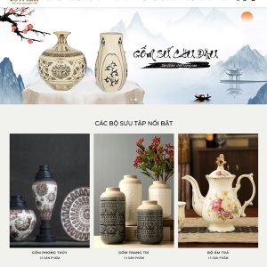 Thiết kế website gốm sứ Bát Tràng chuyên nghiệp
