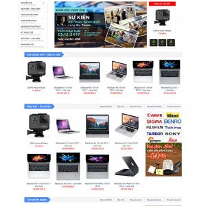 Thiết kế website bán máy tính, máy ảnh chuyên nghiệp