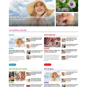 Thiết kế website review sản phẩm, trang tin đánh giá sản phẩm